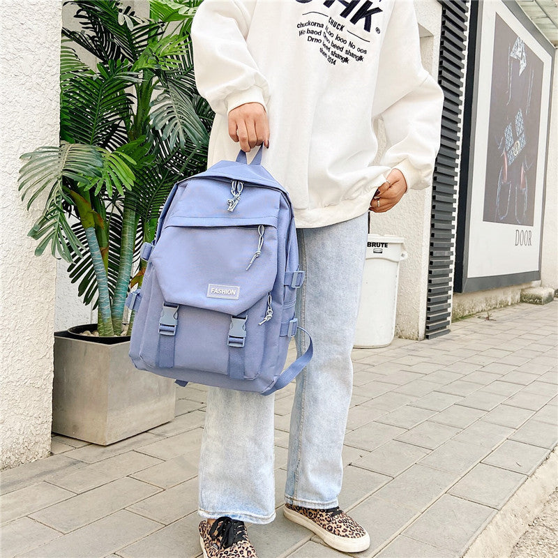 Wholesale Simple Solid Color Oxford Cloth Backpack